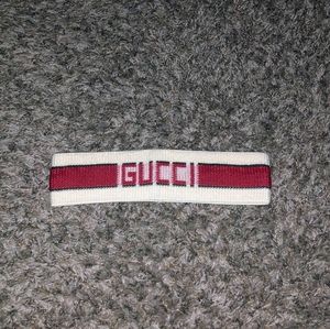 Gucci 80s Style Red/White Elastic  Headband